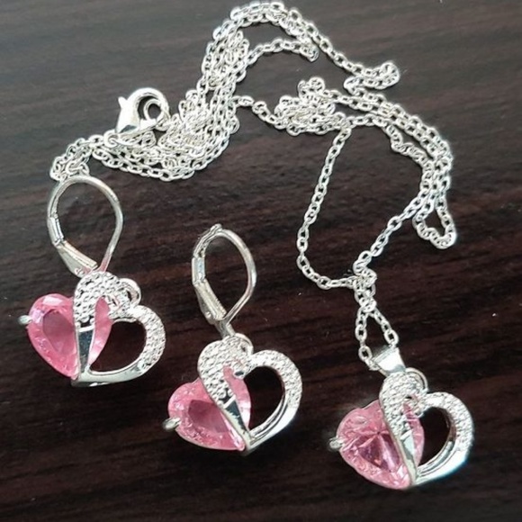 Jewelry - ROSE QUARTZ SET ~ STERLING SILVER